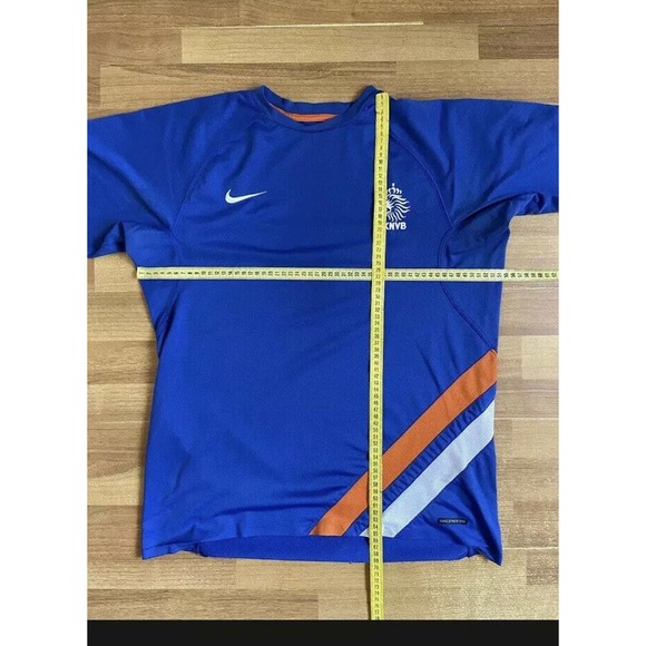 NETHERLANDS TRAINING FOOTBALL SOCCER JERSEY NIKE BLUE sz M MEN BLUE - Picture 11 of 12